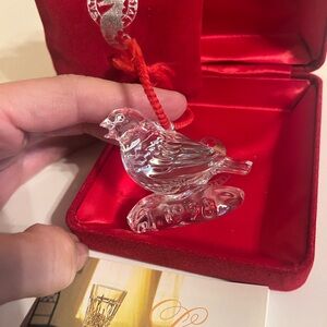 WATERFORD, 1998 ORNAMENT, 4 CALLING BIRDS, 12 DAYS - Mint Condition- 1 ornament